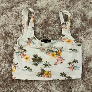 Forever 21 Hawaiian Cropped Tank